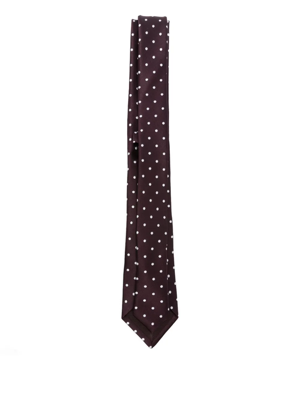 TOM FORD polka-dot silk tie - Paars