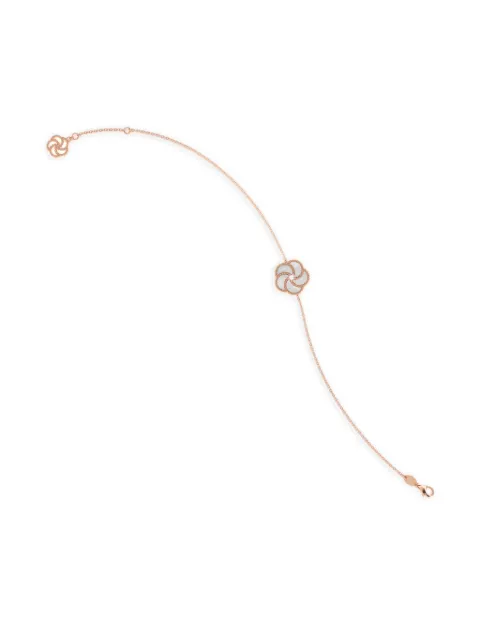 LA PRIMA GIOIELLI Bracciale Bloomy in oro rosa 18 carati con diamanti e madreperla