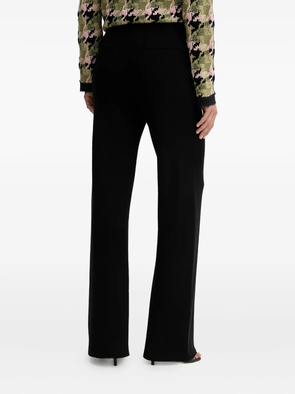 Silvian Heach Embellished-button Trousers In Black