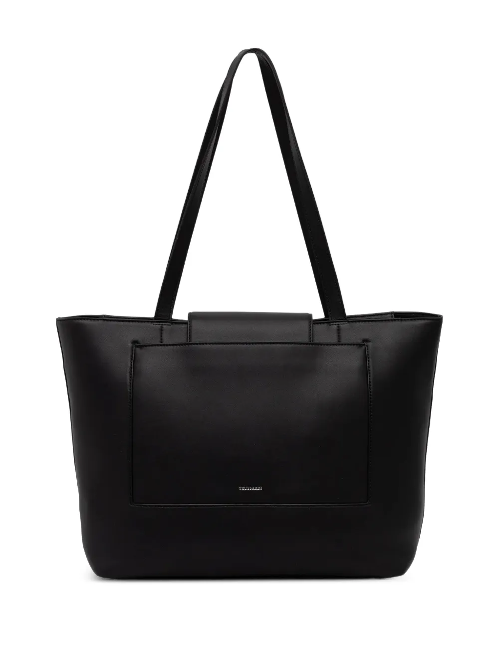 Trussardi Cameo leren shopper - Zwart