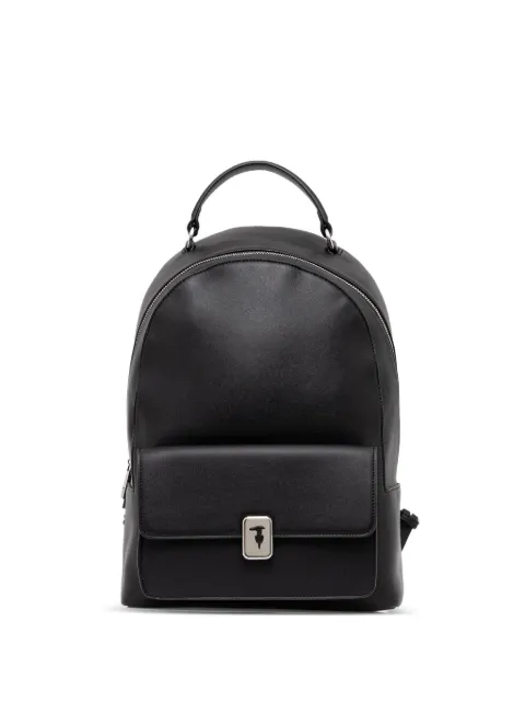 Trussardi flap-pocket leather backpack