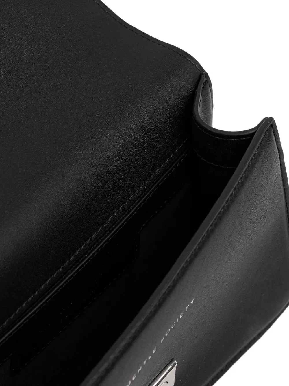 Trussardi Kleine Cameo leren crossbodytas Zwart