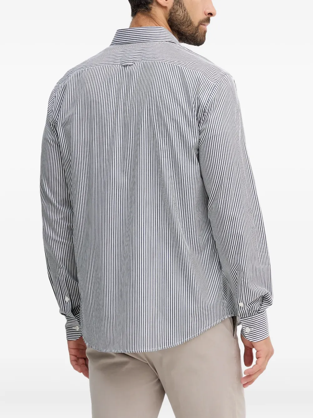 Trussardi Gestreept overhemd Grijs