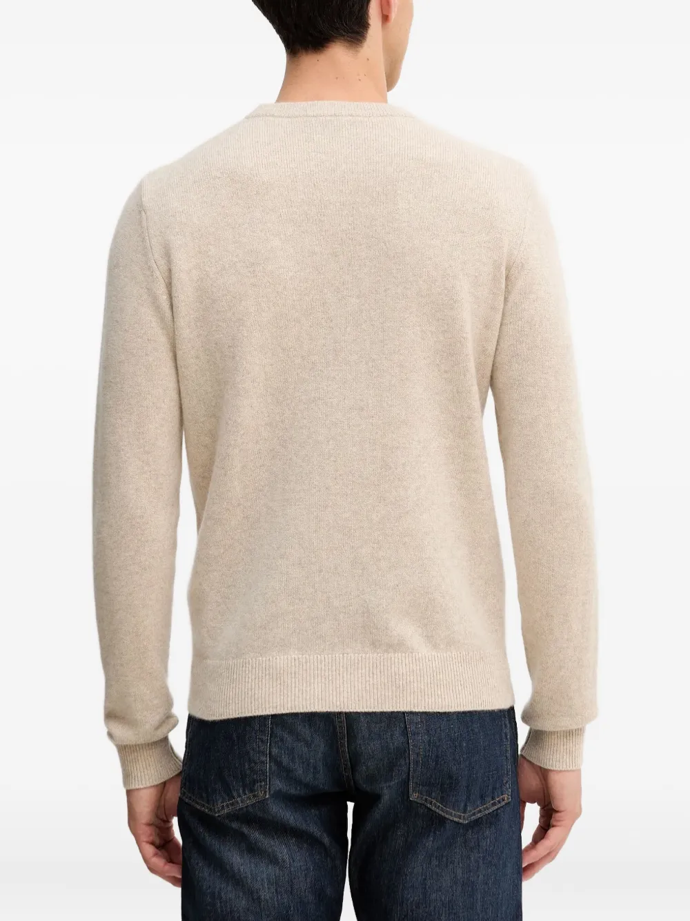 Trussardi Kasjmier trui met ronde hals Beige