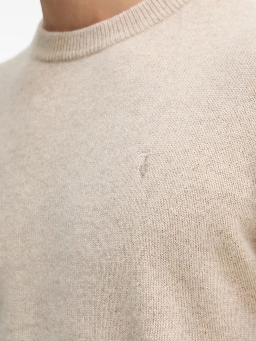 Trussardi Kasjmier trui met ronde hals Beige