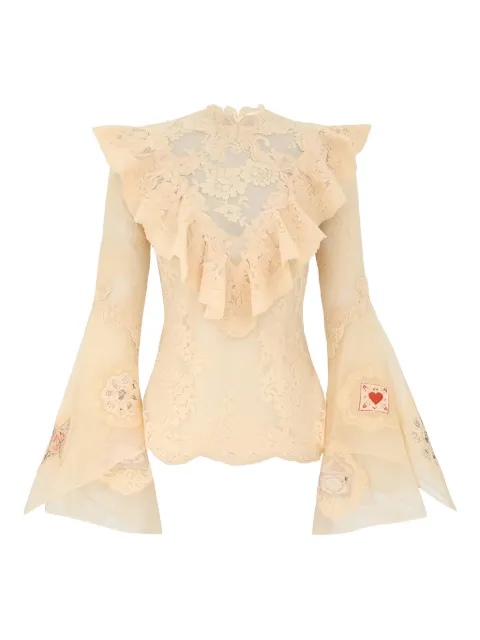 ZIMMERMANN ruffled lace shirt