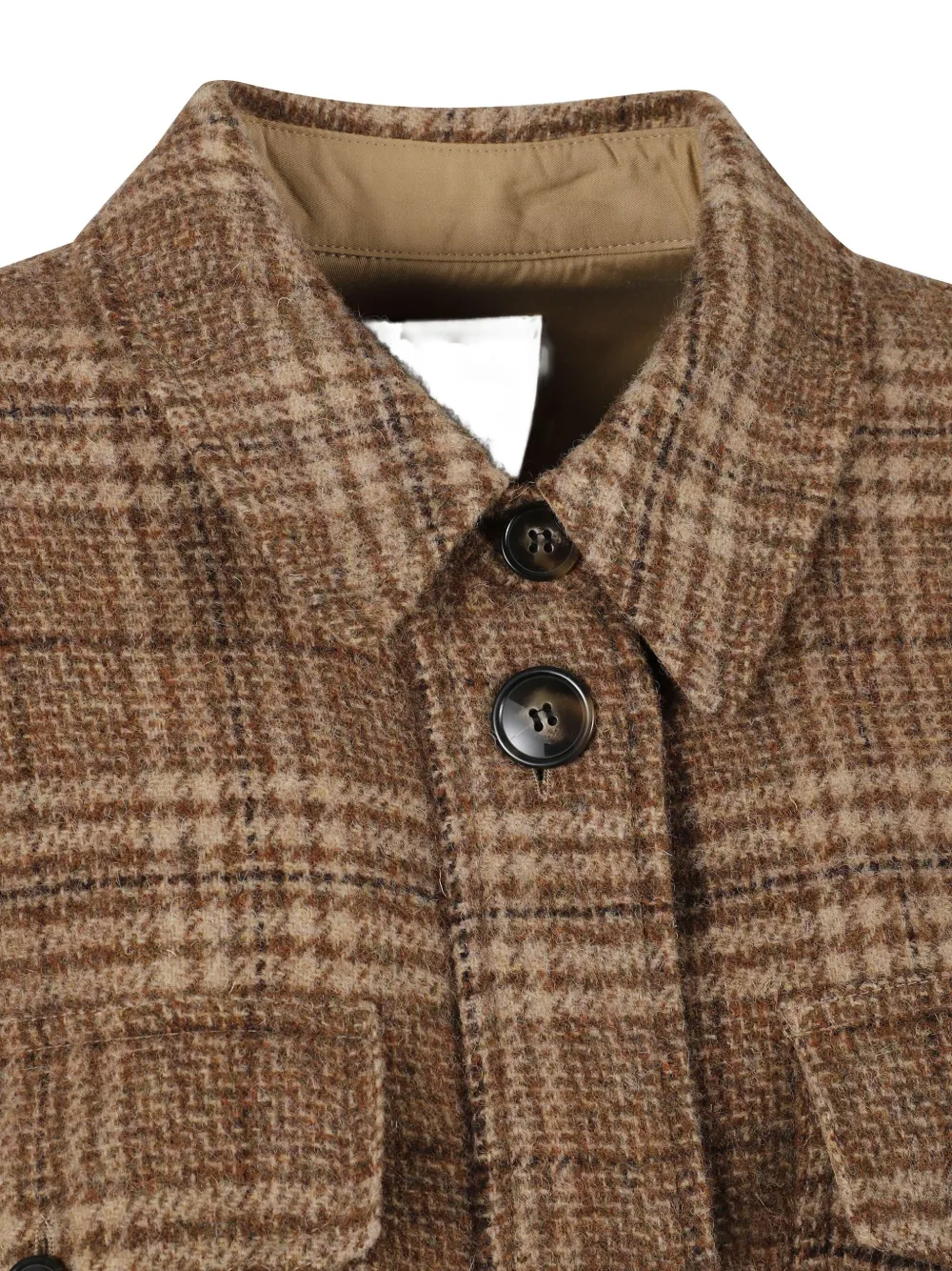 Isabel Marant Étoile Gislene Checked Long Coat In Brown