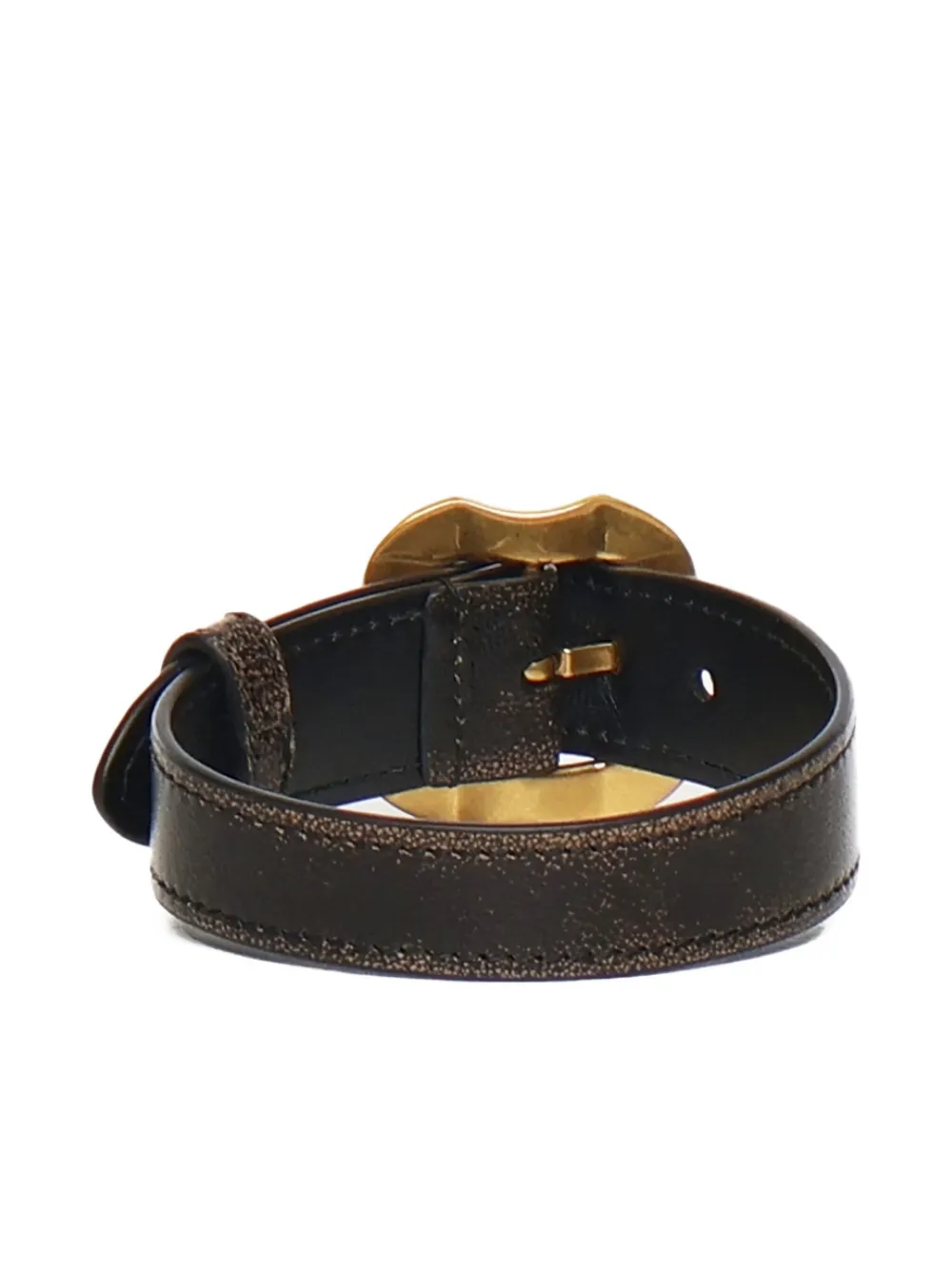 Miu Miu Leren armband met gesp - Bruin