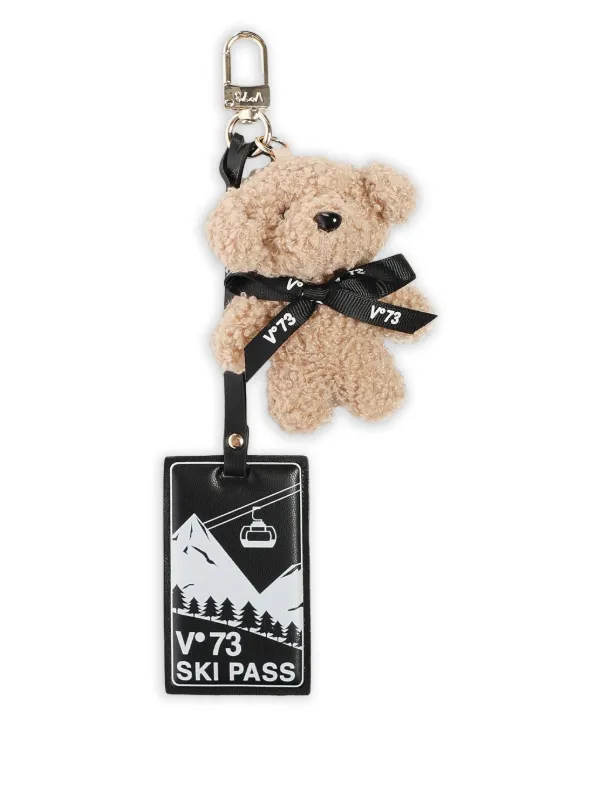 V°73 テディベア スキーパス キーホルダー | ブラウン | FARFETCH JP