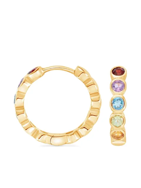 DOWER AND HALL Tutti Frutti huggie hoops