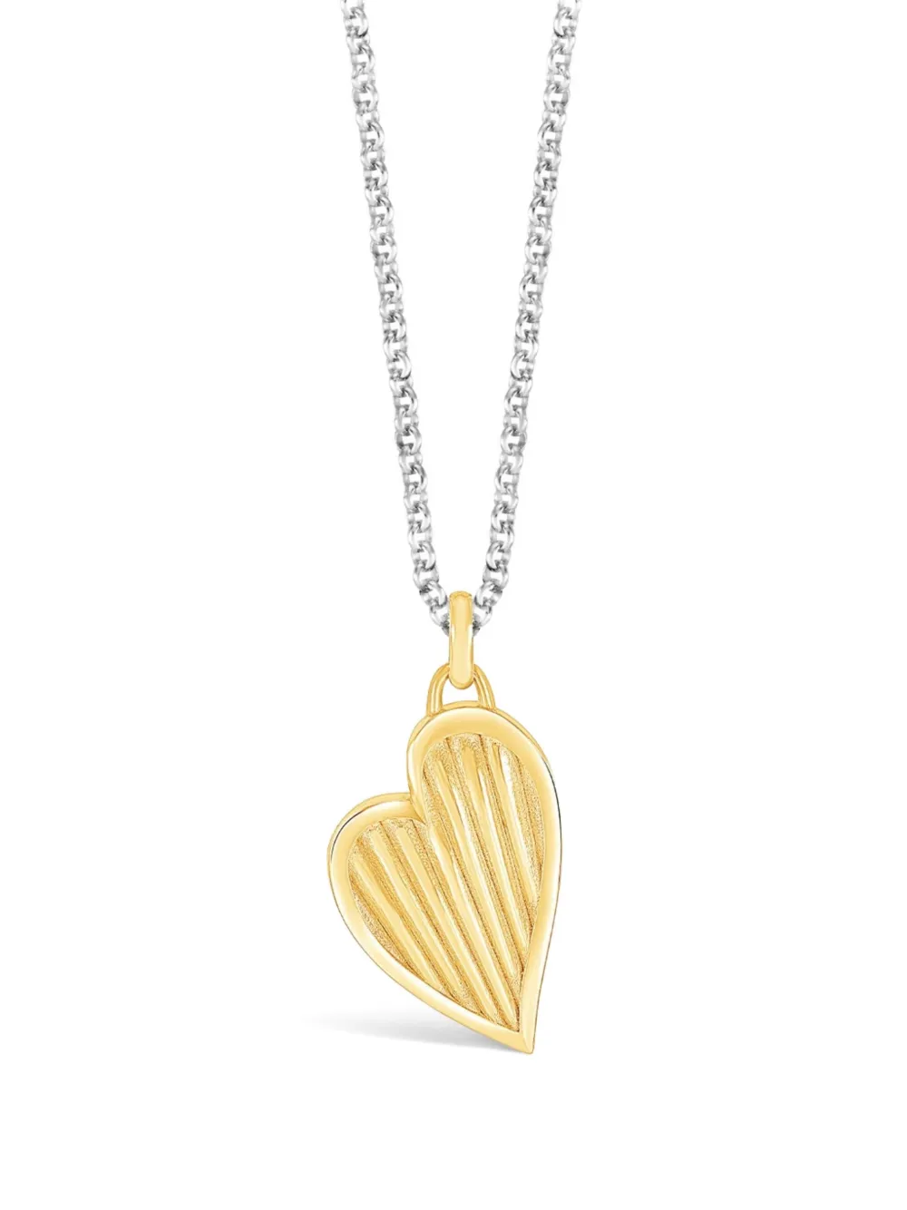 Dower & Hall 18k Yellow Gold Vermeil Heart-pendant Necklace In Gold