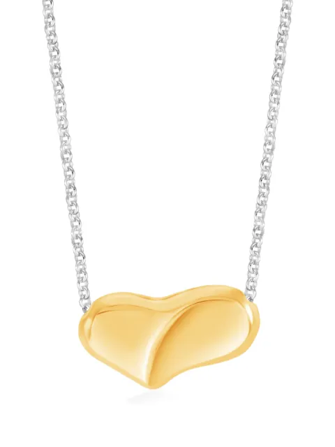 DOWER AND HALL medium Puff Heart pendant necklace 