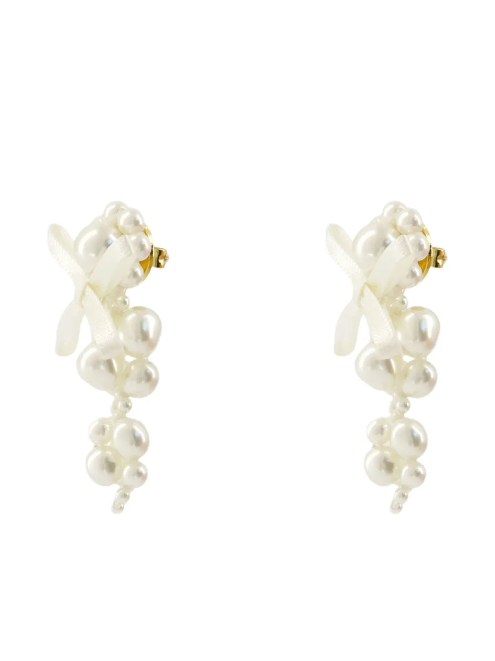 Simone Rocha Petite bow earrings - Goud