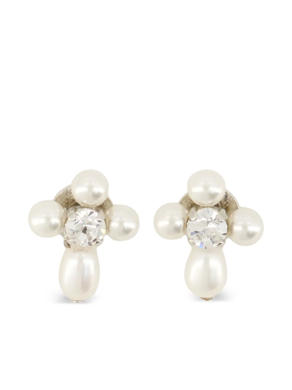 Simone Rocha pearl crystal earrings | Silver | Image 1