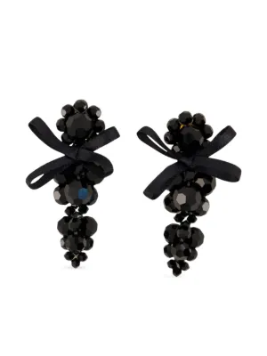 SIMONE ROCHA ピアス Simone Rocha リボン ドロップピアス | ホワイト | FARFETCH JP