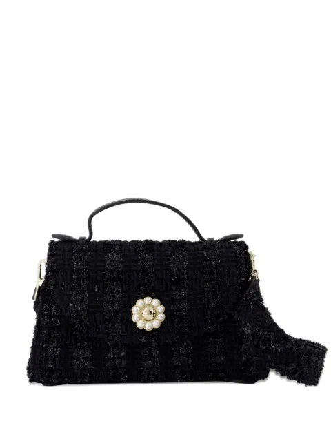 Simone Rocha Valentine pearl-embellished tweed mini bag