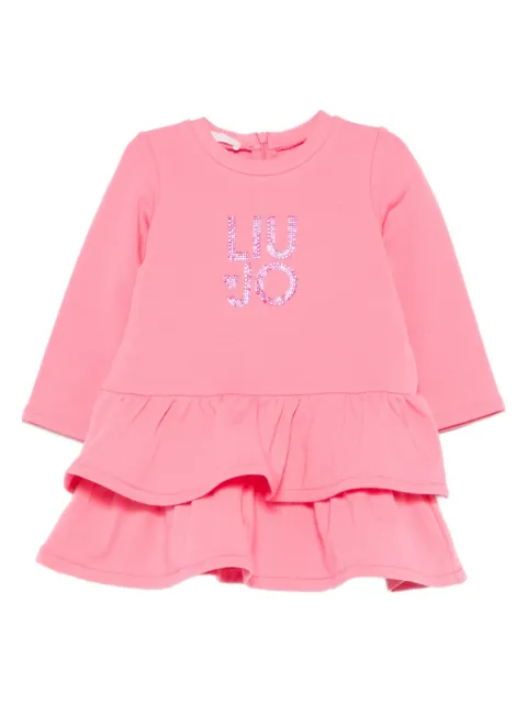 Liu Jo Kids فستان مزين بكريستال وكرانيش