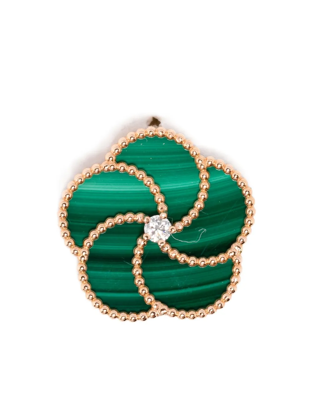 LA PRIMA GIOIELLI Orecchini floreali in oro rosa 18 carati con diamanti