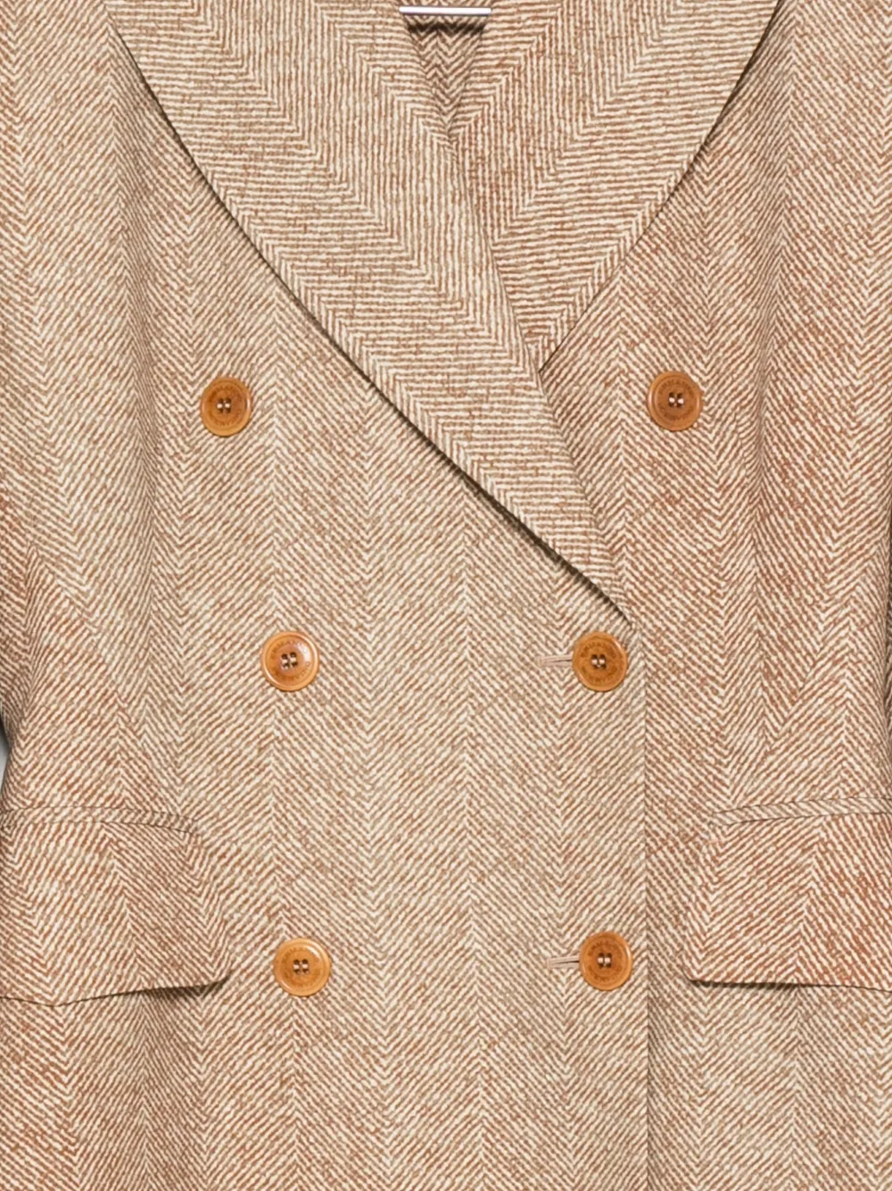 Ermanno Scervino Jas met dubbele rij knopen Beige
