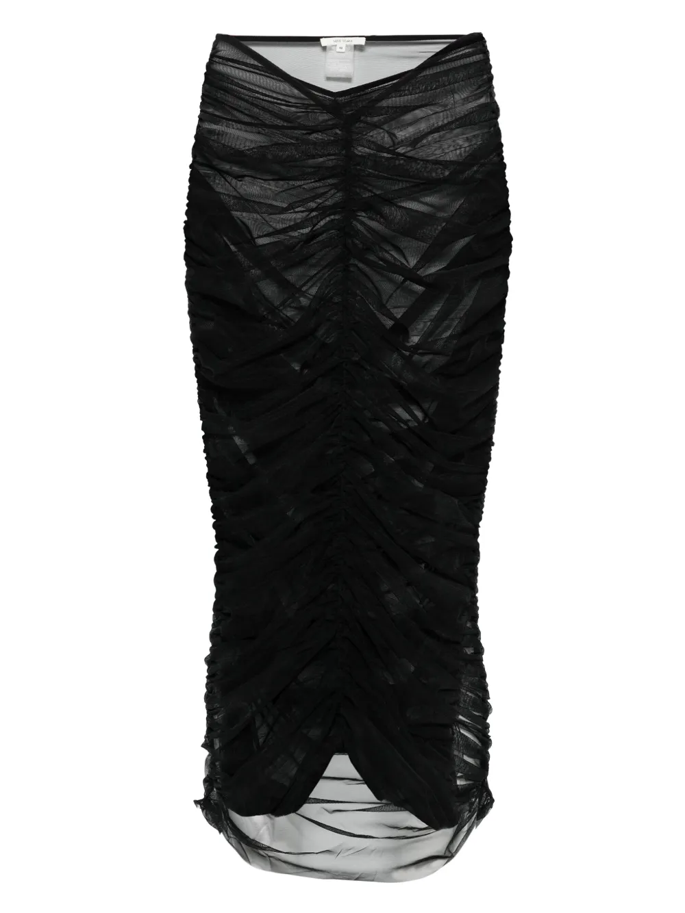 Nensi Dojaka falda midi con diseño fruncido y transparente | negro | Image 1
