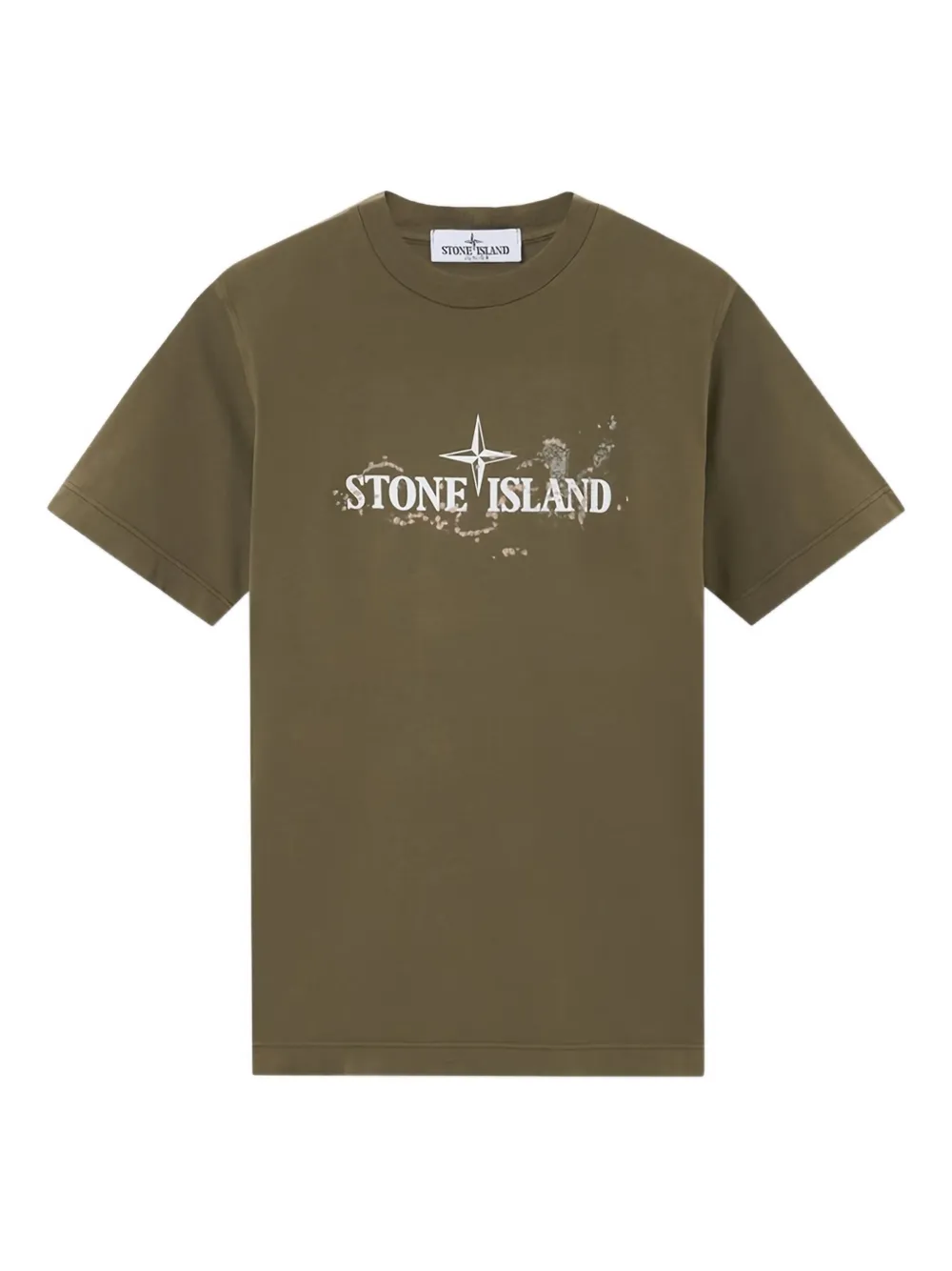 Stone Island Junior logo-detaied T-shirt - Verde