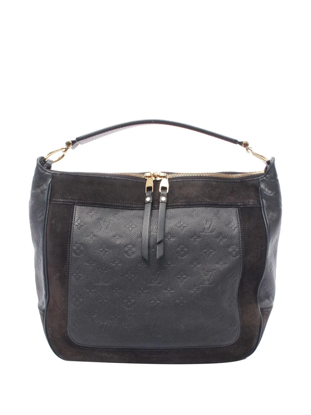 Pre-owned Louis Vuitton 2012 Monogram Empreinte Audacieuse Mm Satchel In Blue
