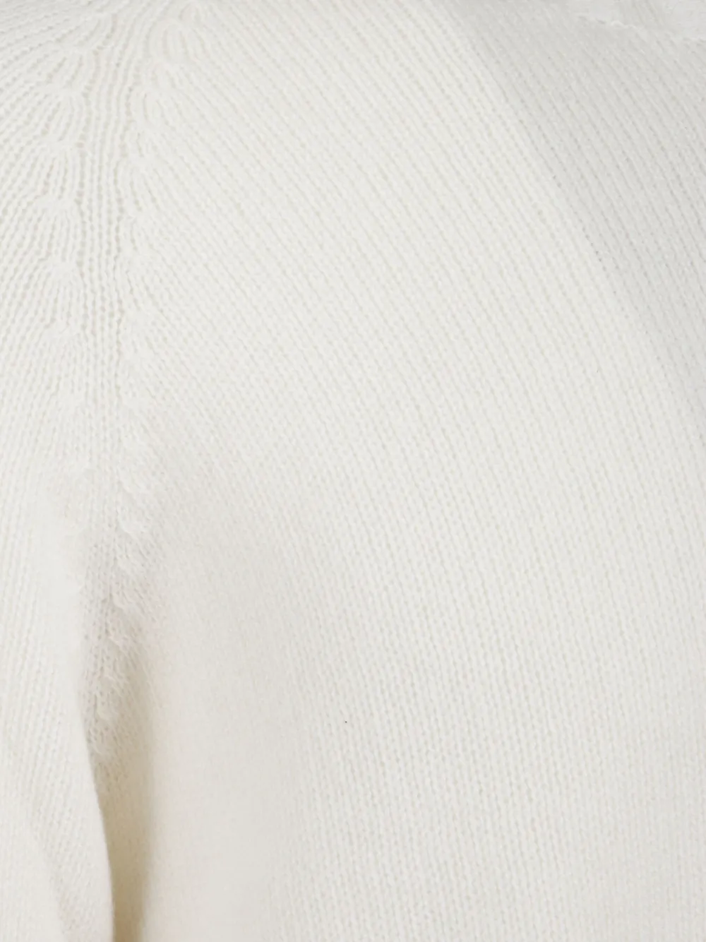 Tagliatore Ribgebreide trui met lange mouwen Wit