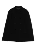 Giorgio Armani mandarin-collar double-breasted jacket - Black