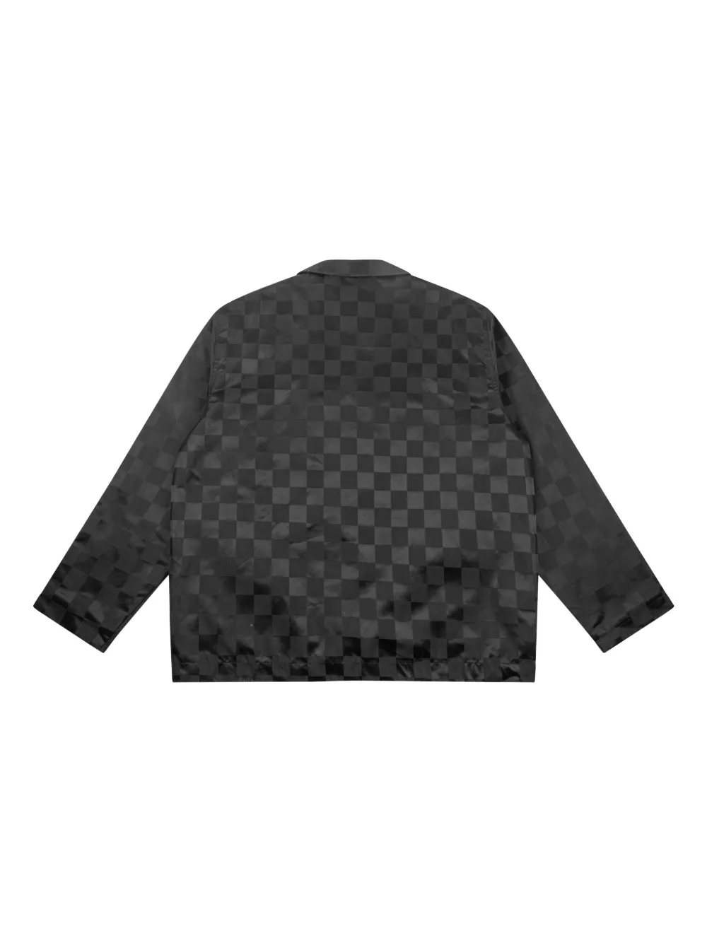 KITH checkered shirt jacket - Zwart