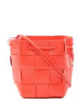 Bottega Veneta Pre-Owned 2012-2025 Small Nappa Intrecciato Cassette bucket bag - Red
