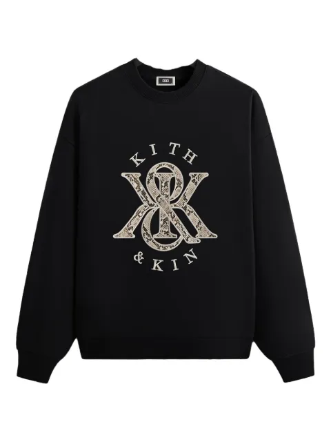KITH snakeskin-logo sweatshirt