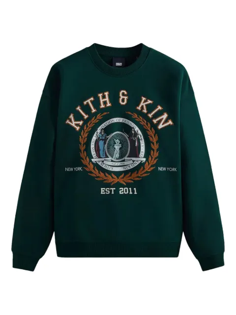 KITH crew-neck emblem sweatshirt