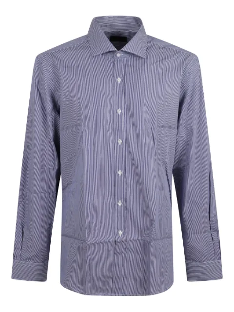Fay striped-pattern long-sleeve shirt