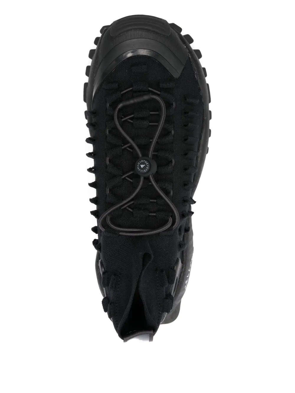 adidas by Stella McCartney ridged-sole lace-up sneakers Black