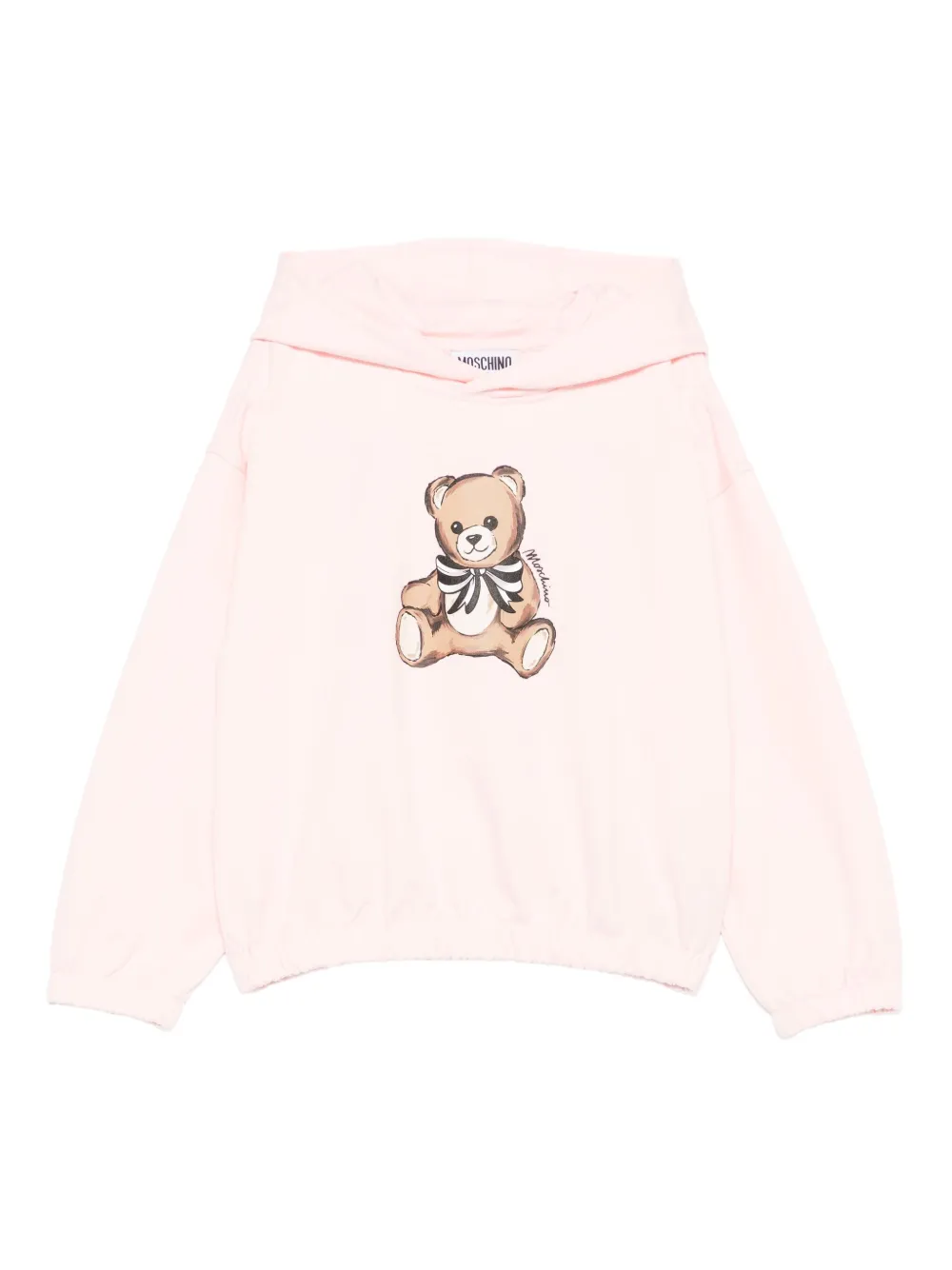 Moschino Kids Teddy Bear-print hoodie Roze