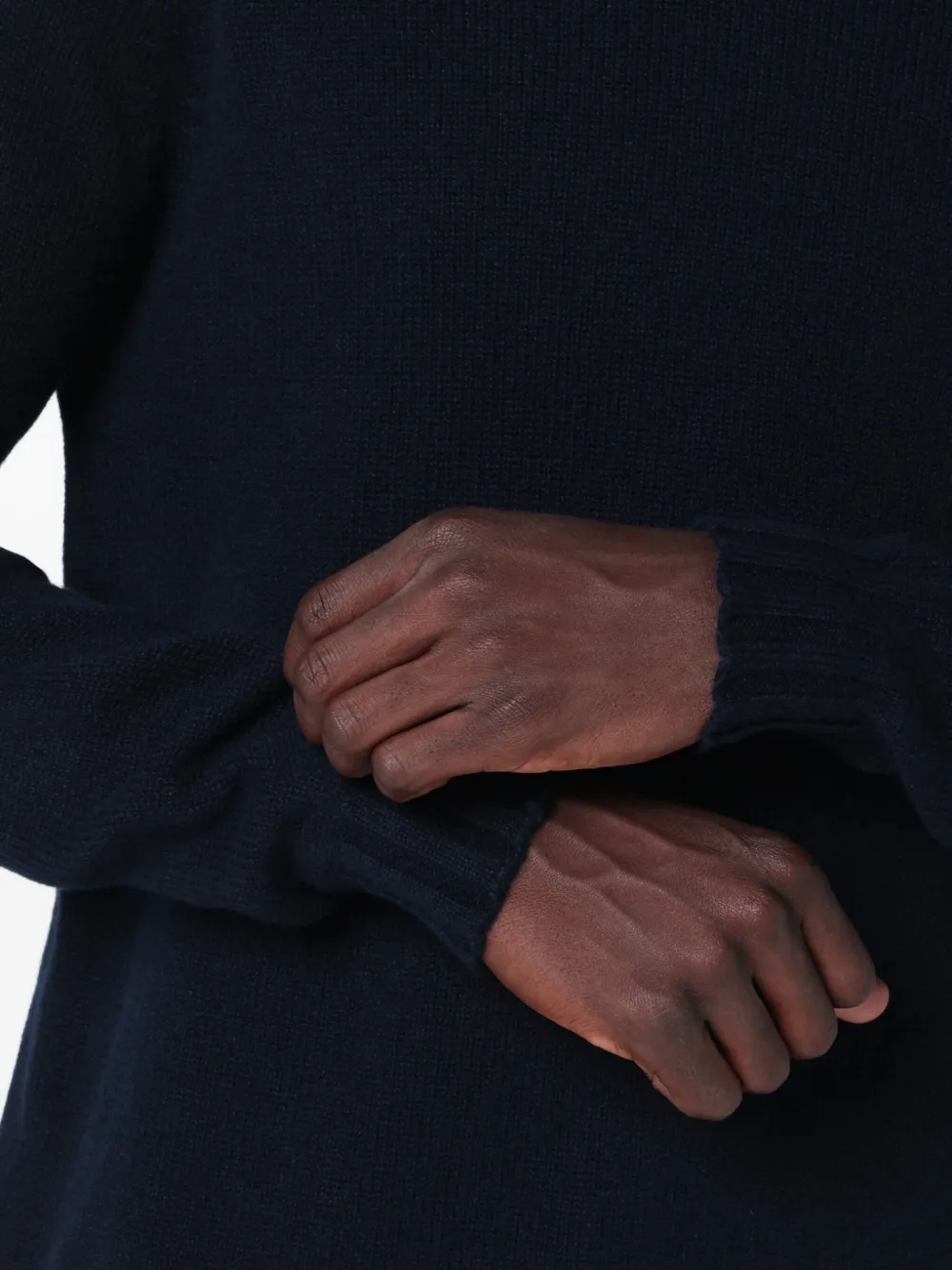 Tagliatore Gebreide trui met ronde hals Blauw