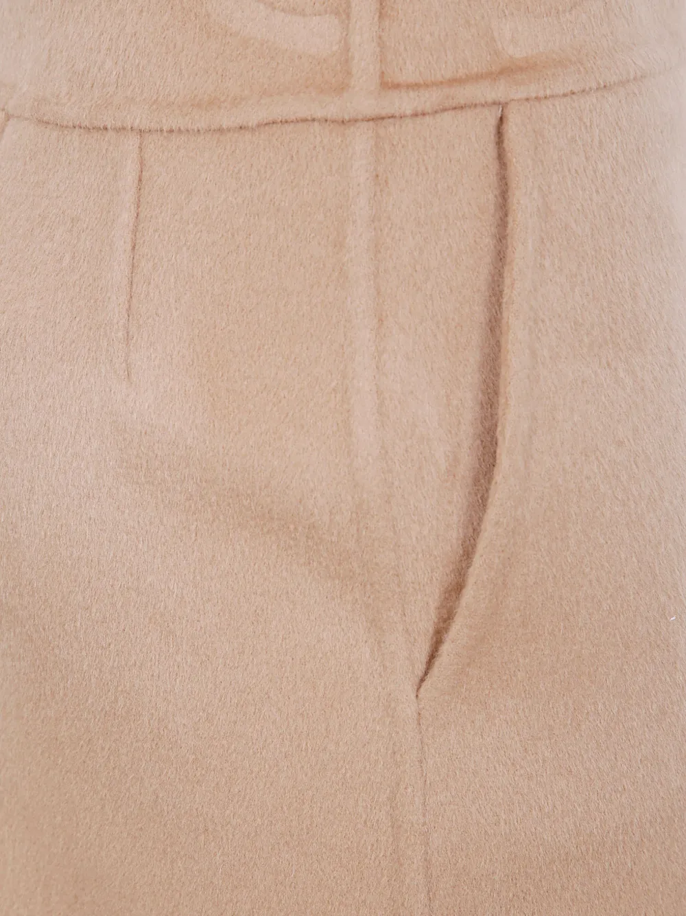 Semicouture Ilaria wollen mini-rok met zakdetail Bruin