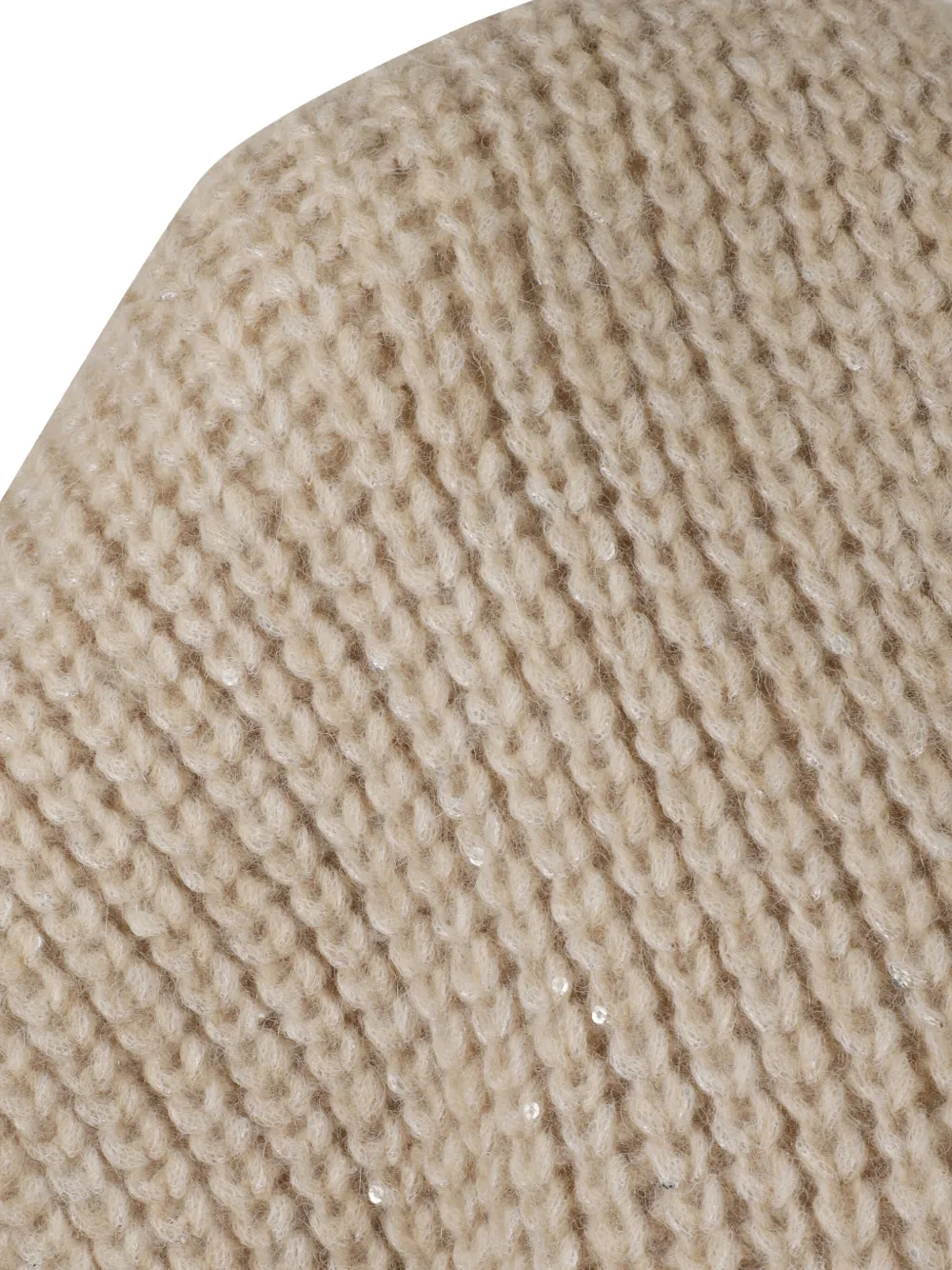 Fay Sequin-embellished Vest In Neutral