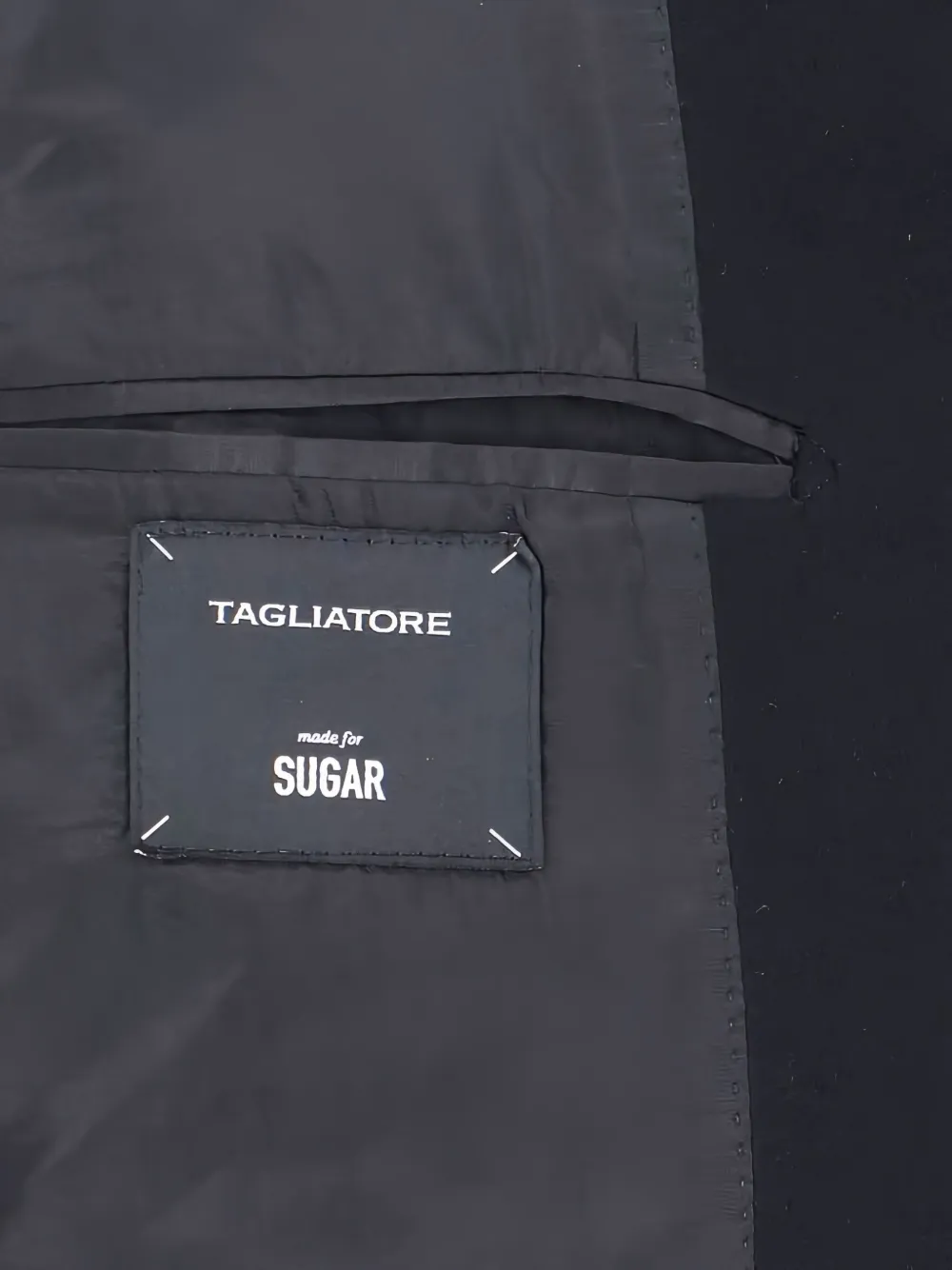 Tagliatore Jas met enkele rij knopen Zwart