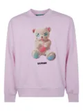 BARROW teddy-print cotton sweatshirt - Pink