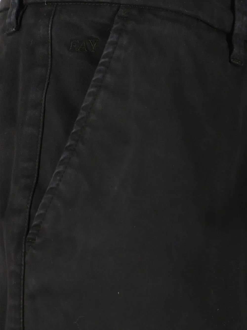 Fay Broek met riemlussen Zwart