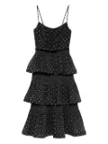 ZIMMERMANN pleated polka-dot midi dress - Black
