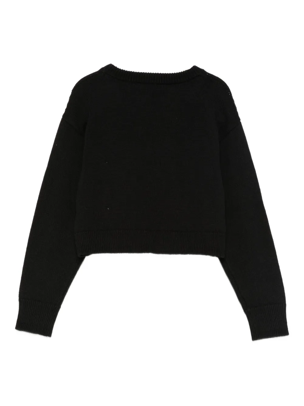 Moschino Kids Trui met teddybeerapplicatie Zwart