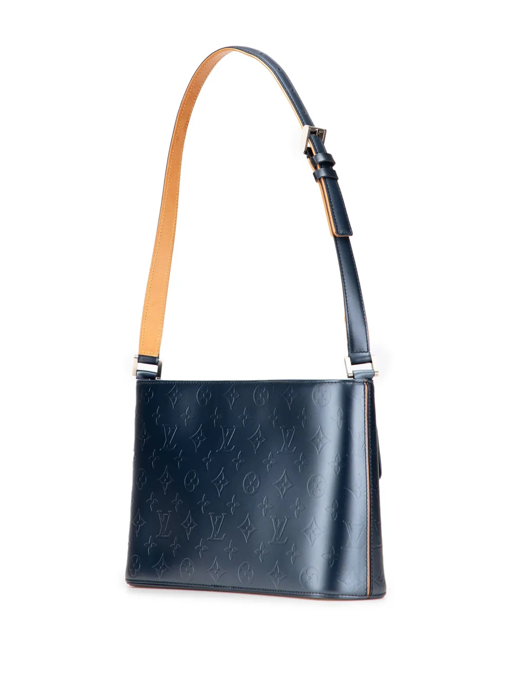 Pre-owned Louis Vuitton 2002 Monogram Mat Alston Shoulder Bag In Gray