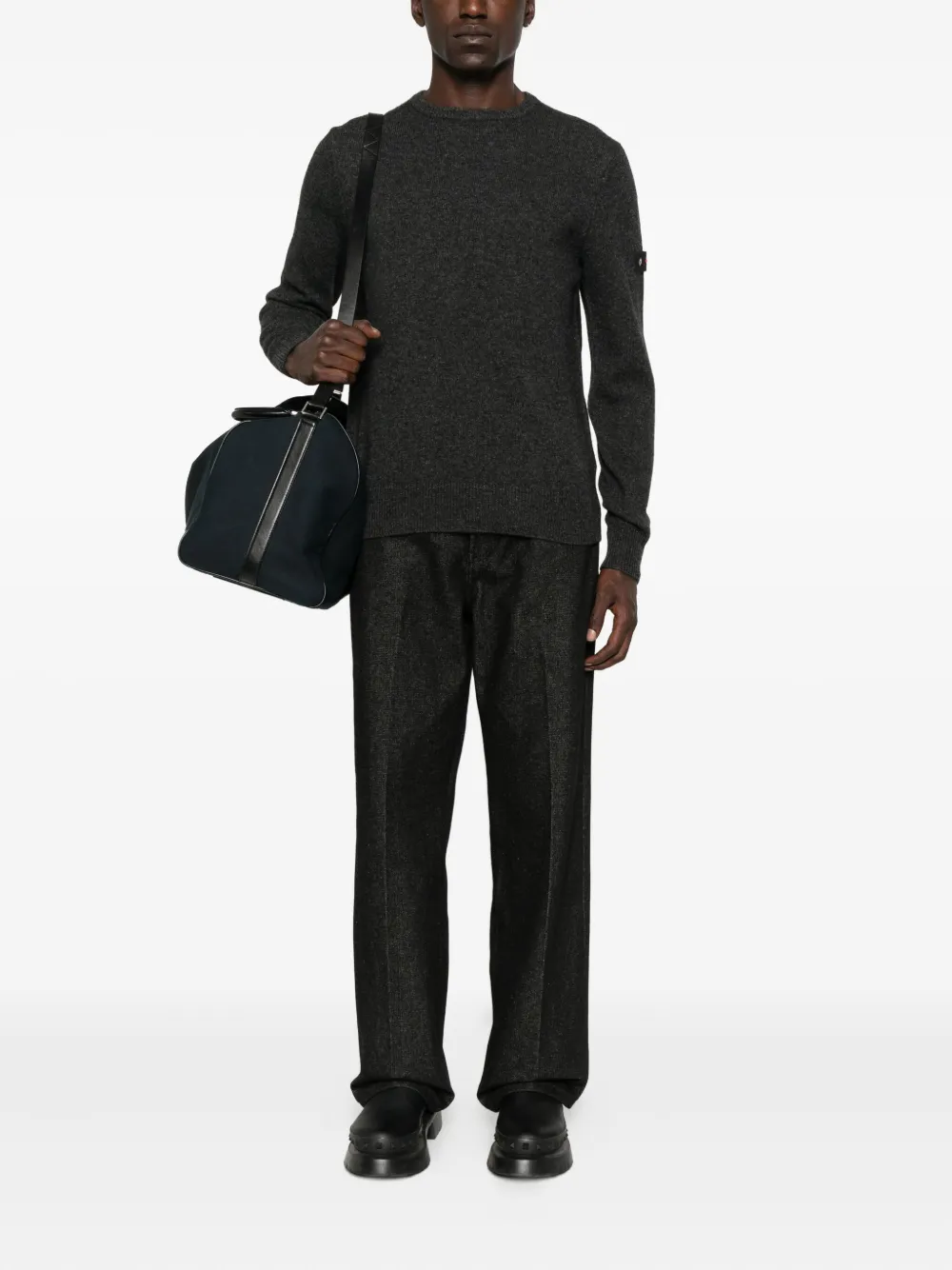 Peuterey patch-logo crew-neck sweater | Knitted Sweaters | Image 2