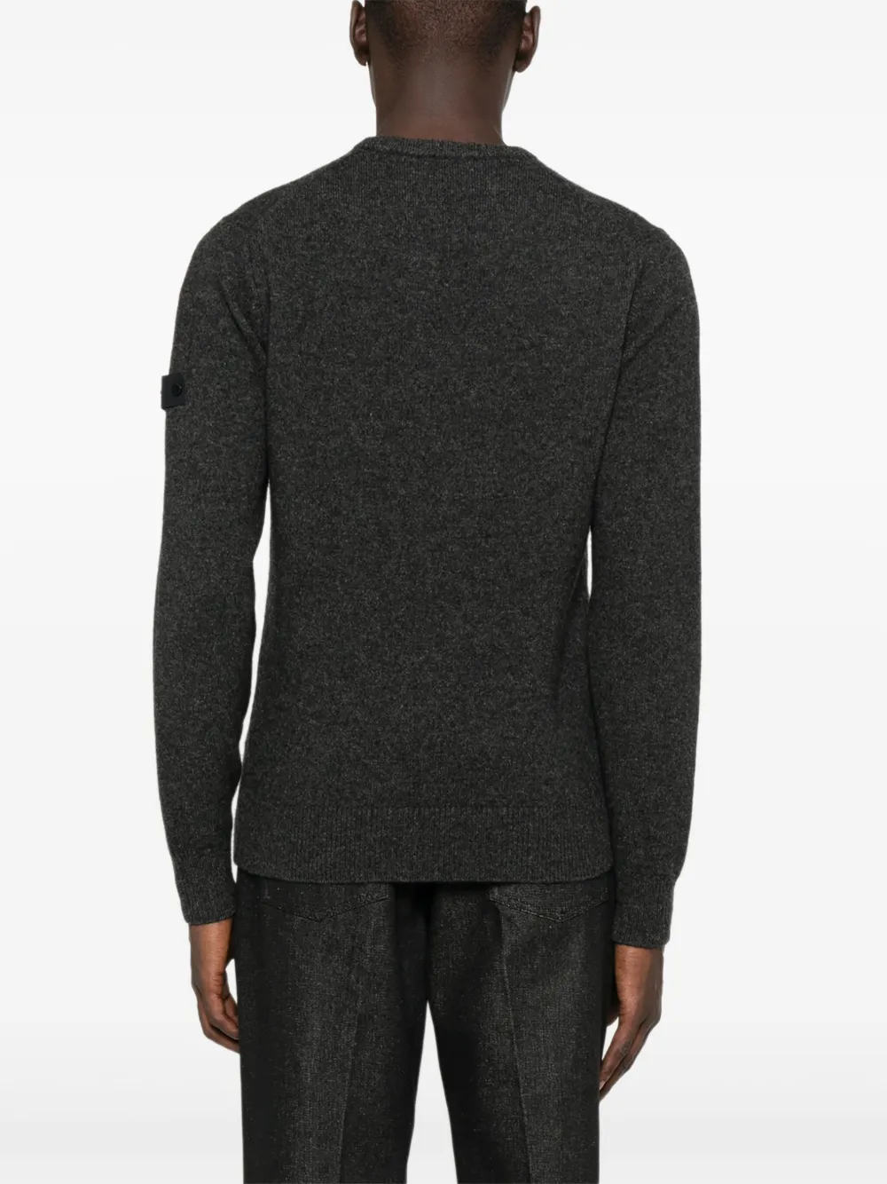 Patch-Logo Crew-Neck Sweater