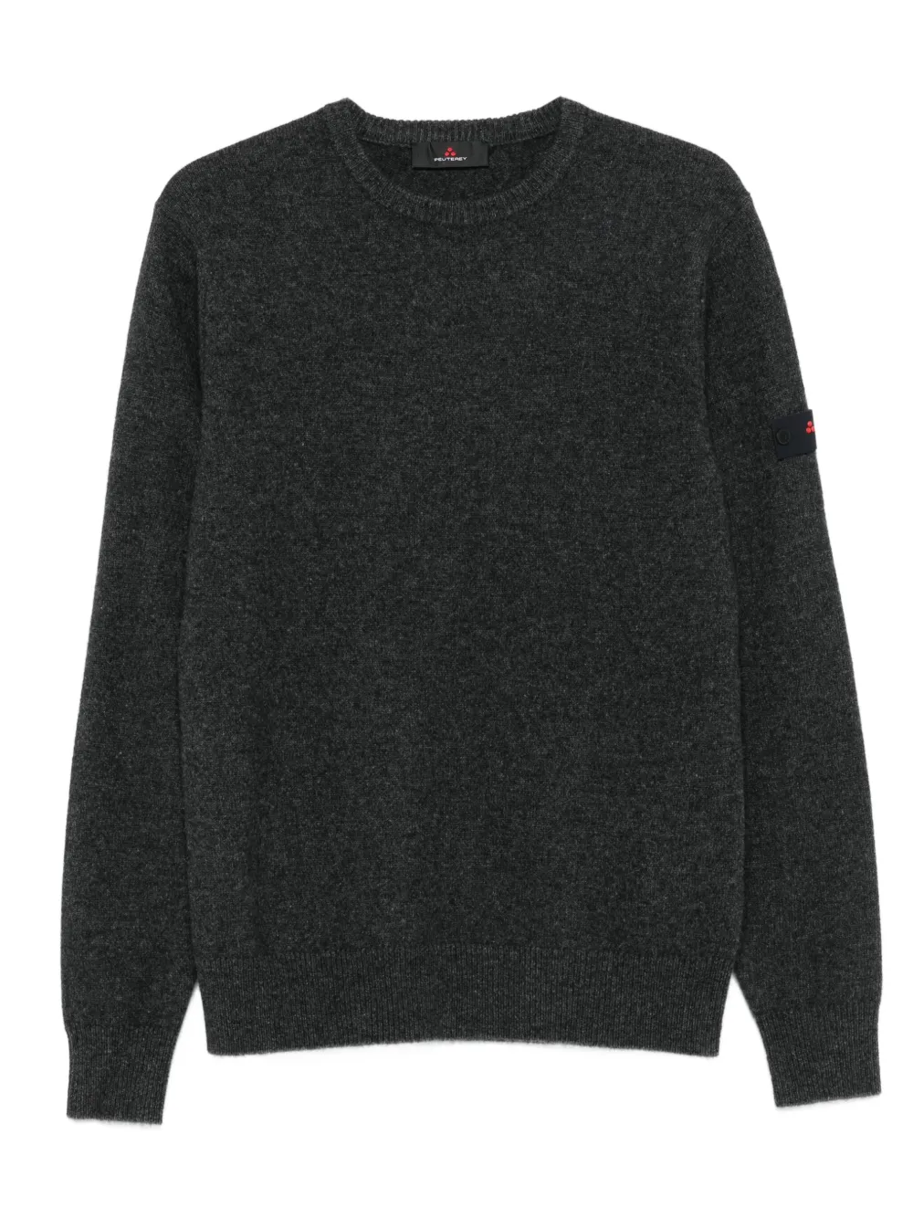 Peuterey patch-logo crew-neck sweater | Grey | Image 1