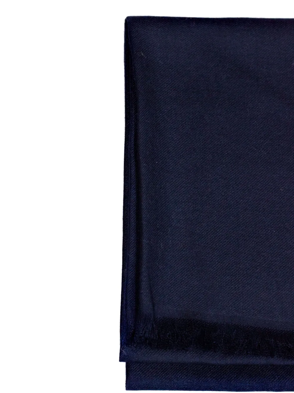 Eleventy frayed-trim embroidered scarf - Blauw
