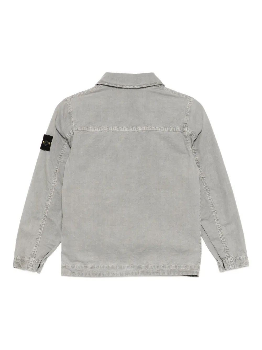 Stone Island Junior logo-patched jacket | Boys Denim Jackets | Image 2