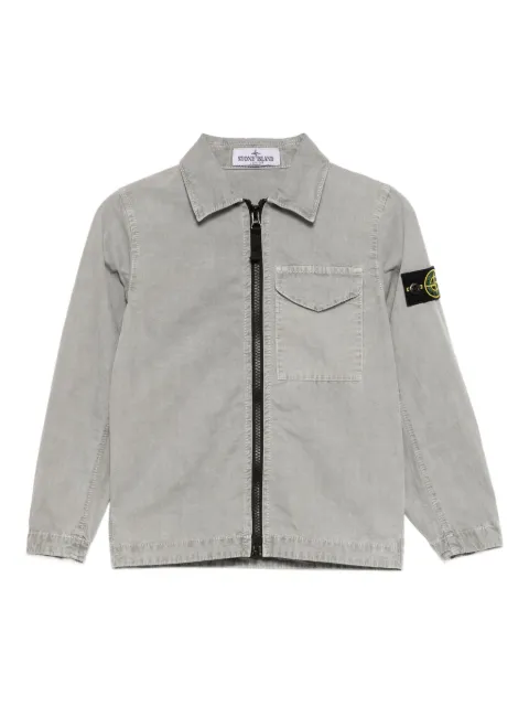 Stone Island Junior logo-patched jacket 